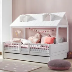 BEACH HOUSE Kinderbett / Spielbett von Lifetime، Massivholz weiß، Hausbett در 3 Größen |  داننفلسر کیندرموبل