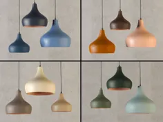 چراغ های آویز رنگی سرامیکی چراغ های آویز سفالی Naaya Morning Bell 'Clay ، مجموعه های رنگی سفارشی 1 ، 2 3 ، برای آشپزخانه ، ناهار خوری ، زندگی ، بار