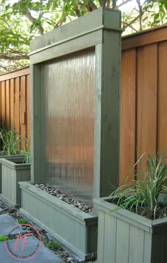 صفحه نمایش حریم خصوصی دیوار آب DIY