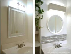 نحوه استتار یک وسیله روشنایی حمام تاریخ دار DIY