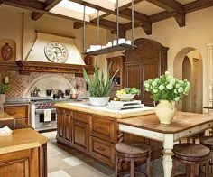 آشپزخانه های زیبا با رنگ های طبیعی