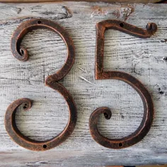 شماره خانه / شماره های خانه فلزی 5 اینچ / شماره درب / فلز |  اتسی