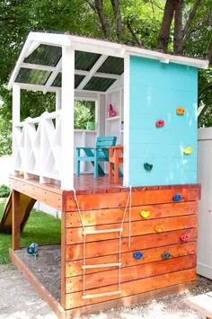 چگونه یک خانه بازی در فضای باز برای کودکان بسازیم