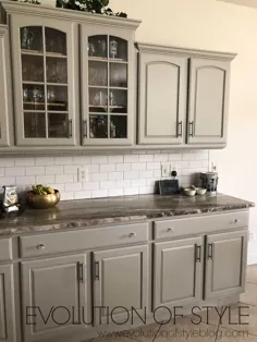 کابینت های آشپزخانه خاکستری ذهنی - تکامل سبک