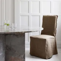 صندلی غذاخوری Henriksdal دامن بلند را با درزهای فرانسوی پوشانده است (مدل استاندارد) |  بمز