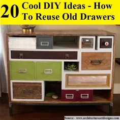 20 ایده جالب DIY نحوه استفاده مجدد از کشوهای قدیمی