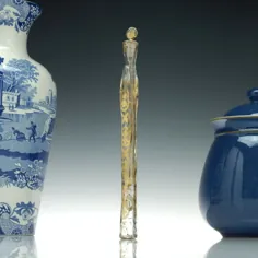 بطری عطر بزرگ طلاکاری شده قرن نوزدهم c1860 - Perfumes & Vanity |  نمایشگاه عتیقه جات