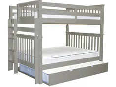 تخت های تختخواب سفری کامل بیش از نردبان کامل خاکستری + تراندل کامل
