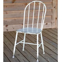 صندلی فلزی سفید سبک ویندزور
