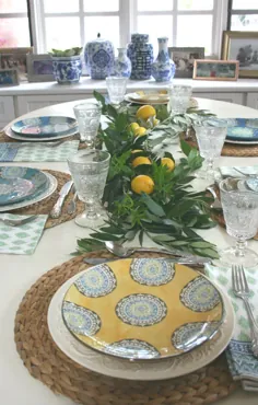 چیدن میز ، به سبک ایتالیایی