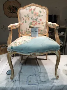 صندلی نقاشی شده: پارچه و قاب ، به سبک فرانسوی!