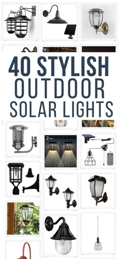 40 نور خورشیدی شیک برای فضای باز