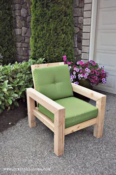 صندلی DIY Modern Rustic Outdoor - صفحه اصلی میز خاکستری