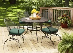 Better Homes and Gardens Clayton Court 5-Piece Patio Dining، Green، Seats 4