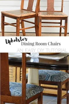 صندلی های اتاق ناهار خوری Reupholster - خلاقیت های بی انتها