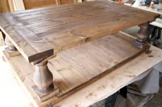میز قهوه خانه الهام گرفته از سخت افزار DIY Restoration