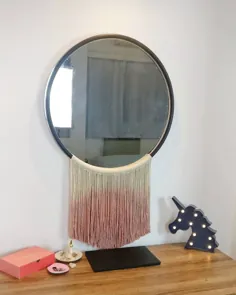 قاب آینه گرد DIY