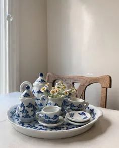 سرویس چای بچه خشخاش آبی