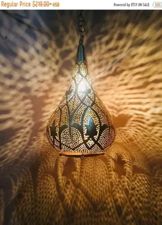 چراغ آویز مراکش نورپردازی سقفی مراکشی |  اتسی