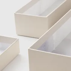 جعبه های کوچک سازنده Hikidashi 14 قطعه Clearity Marie Kondo