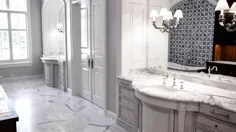 حمام مستر مرمر Lavish Calacatta - MARVA® |  Galleria of Stone®