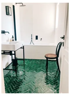 حمام سبز و زمردی سفید