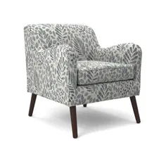صندلی راحتی Wide Polyester ، مخلوط چوب / پلی استر / پلی استر ، Corrigan Studio® Zader 27 "سایز 30" H X 27 "W X 28" D |  Wayfair
