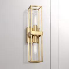 Fabrian 18 1/4 "High Warm Brass 2-Light Wall Sconce - # 47R45 | Lamps Plus