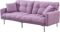 مبل کانورتیبل سایز دوقلو تختخواب خواب Futon Couch اتاق نشیمن تاج بنفش برای فروش آنلاین |  eBay