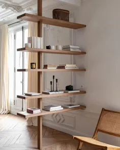 MDezeiner در اینستاگرام: «دوست داشتن این قفسه کتاب که به عنوان جدا کننده اتاق نیز کار می کند.  معماری داخلی خیره کننده نیز .. دفترatelier_leymariegourdon •... ”