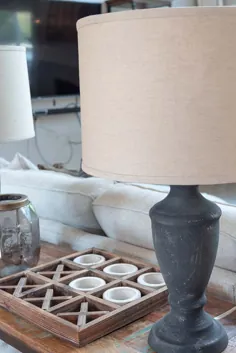 چراغ میز روستیک DIY: لامپ سفالی سفارشی Faris Lamp Dupe |  نگاه به زندگی
