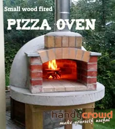 ساخت یک اجاق گاز کوچک پیتزا با چوب حدود 75 سانتی متر / 30 اینچ داخلی ، به اندازه کافی بزرگ برای 2 پیتزا