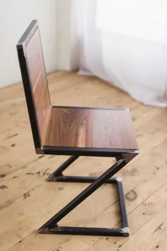 صندلی Z گردو و فولاد خام - ساخت فاکتور