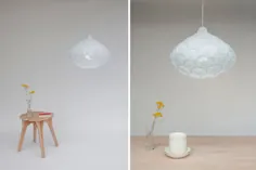سری لامپ های هوا توسط استودیوی 24 درجه از کاغذ برنج ژاپنی ساخته شده است