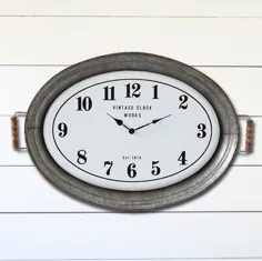 ساعت دیواری سینی سرویس فلزی