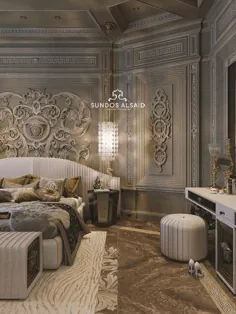 خاکستری اتاق خواب کلاسیک ورساچه |  ایده های درجه یک برای