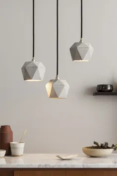 Beton Lampe für Esstisch، Küche oder Kücheninsel