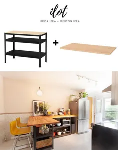 îlot de cuisine pas cher: le IKEA hack de Mélissa |  دکونوم