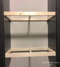 قفسه های شناور DIY برای اتاق لباسشویی - استودیوی طراحی ولز