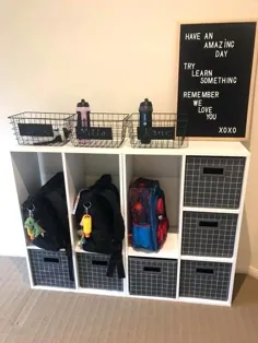 40 ایده اضافی برای ذخیره سازی کیف مدرسه - خانم خانه دار سازمان یافته