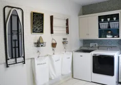 Pegboard Room Laundry Room - با احترام ، سارا دی. |  دکوراسیون منزل و پروژه های DIY
