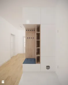 Bemowo - 90 متر مربع - niredni biały hol / przedpokój، styl nowoczesny - zdjęcie od Studio Monocco