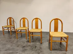 صندلی های ناهار خوری اسکاندیناوی قرن میانه ، مجموعه ای از دهه 4 ، 1960 - صندلی های غذاخوری پرنعمت - ناهار خوری کاغذی