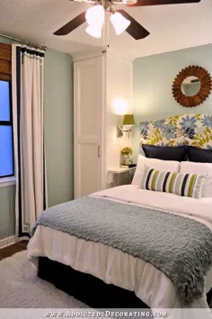 DIY - چگونه می توان کمد هایی به سبک کابینت درست کرد تا تختخواب خود را کنار بگذارد (اتاق خواب خود را دو برابر کنید!) - 2 تزئین معتاد®