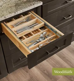 راه حل های سازماندهی و ذخیره سازی کابینت آشپزخانه |  کابینت های Woodmark آمریکا