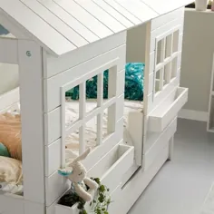 تختخواب خانه ساخته شده از چوب کاج پایدار