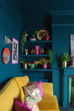 قبل و بعد: اتاق نشیمن رنگارنگ و حداکثر آملیا ویکتوریا تراس |  آودنزا