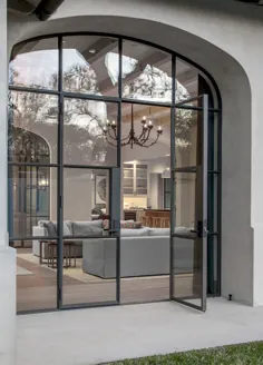 درهای فرانسوی (Side Lites & Arched Transoms) - پنجره ها و درهای فولادی Rehme