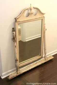 Upcycle یک آینه کمد قدیمی Vintage برای دیوار شما!