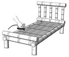 نحوه ساخت تختخواب بامبو